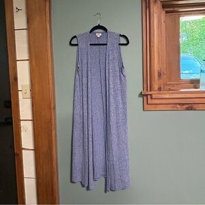 LuLaRoe Purple Sleeveless Halter Maxi Dress